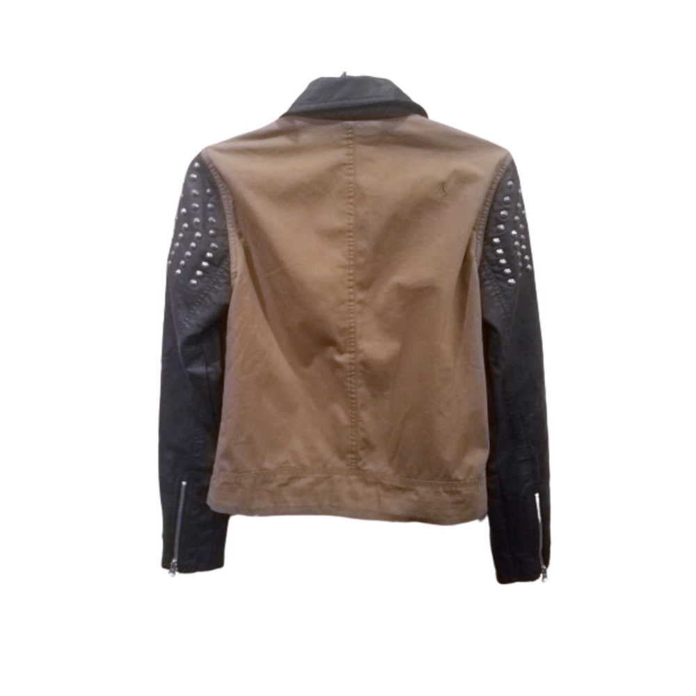 Volcom Pick me Stud Faux Leather Cloth Moto NWOT - Picture 8 of 8